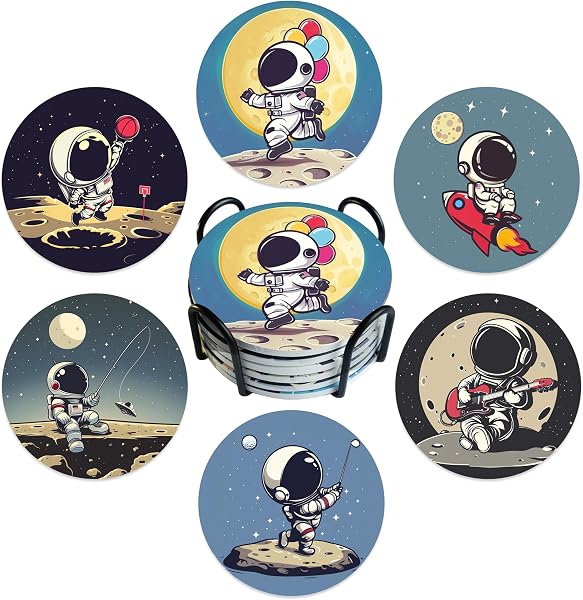 Astronaut coaster set